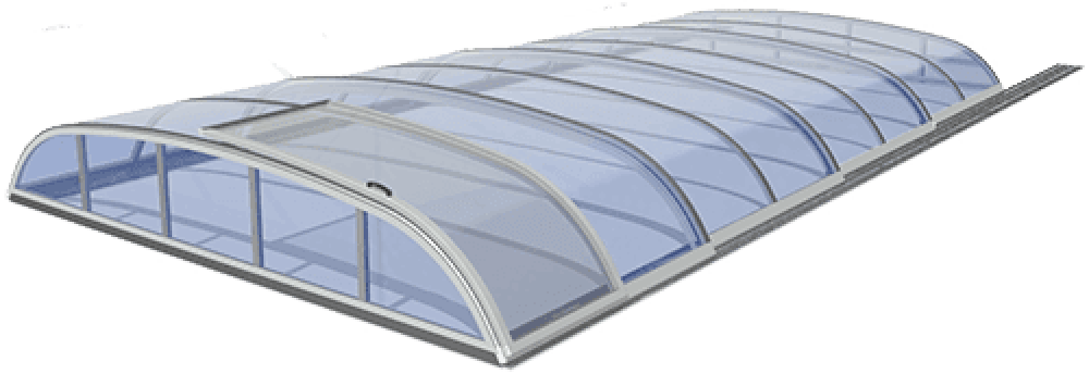 Poolüberdachung Arizona Exklusiv, hohe Ausführung